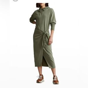 NWOT Ralph Lauren RLX Performance Fleece Wrap Hoodie Dress